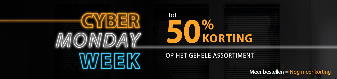 Cyber Monday actie 2025 pax raamdecoratie kortingen